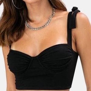Adika black underwire crop top. Never worn